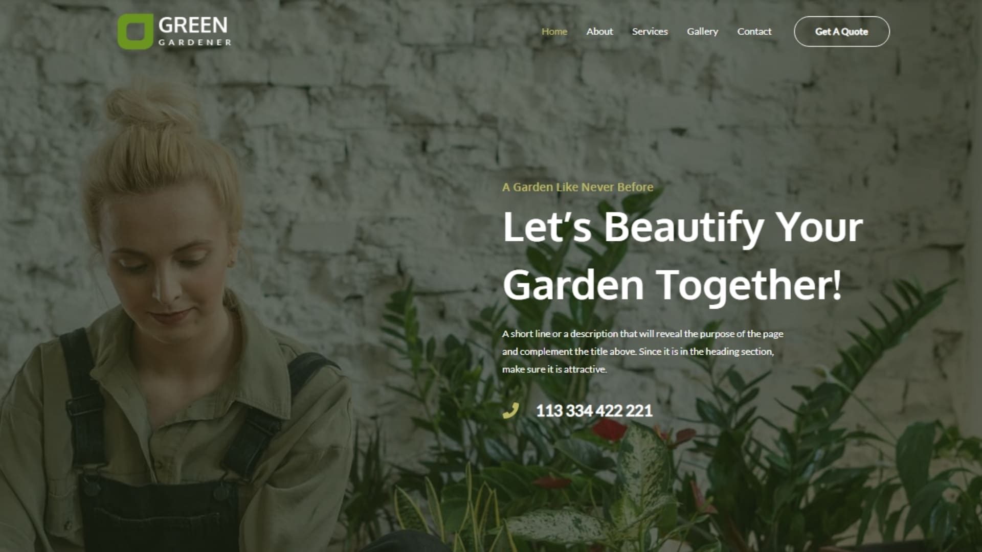 Free websites ireland (18) - Heaventree Website Design Person sitting among plants in a garden, promoting gardening services for beautifying outdoor spaces.
